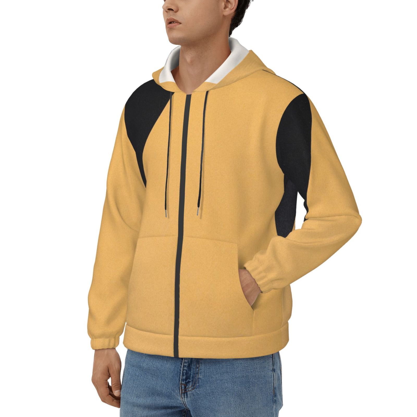 Men's fleece long-sleeved jacket