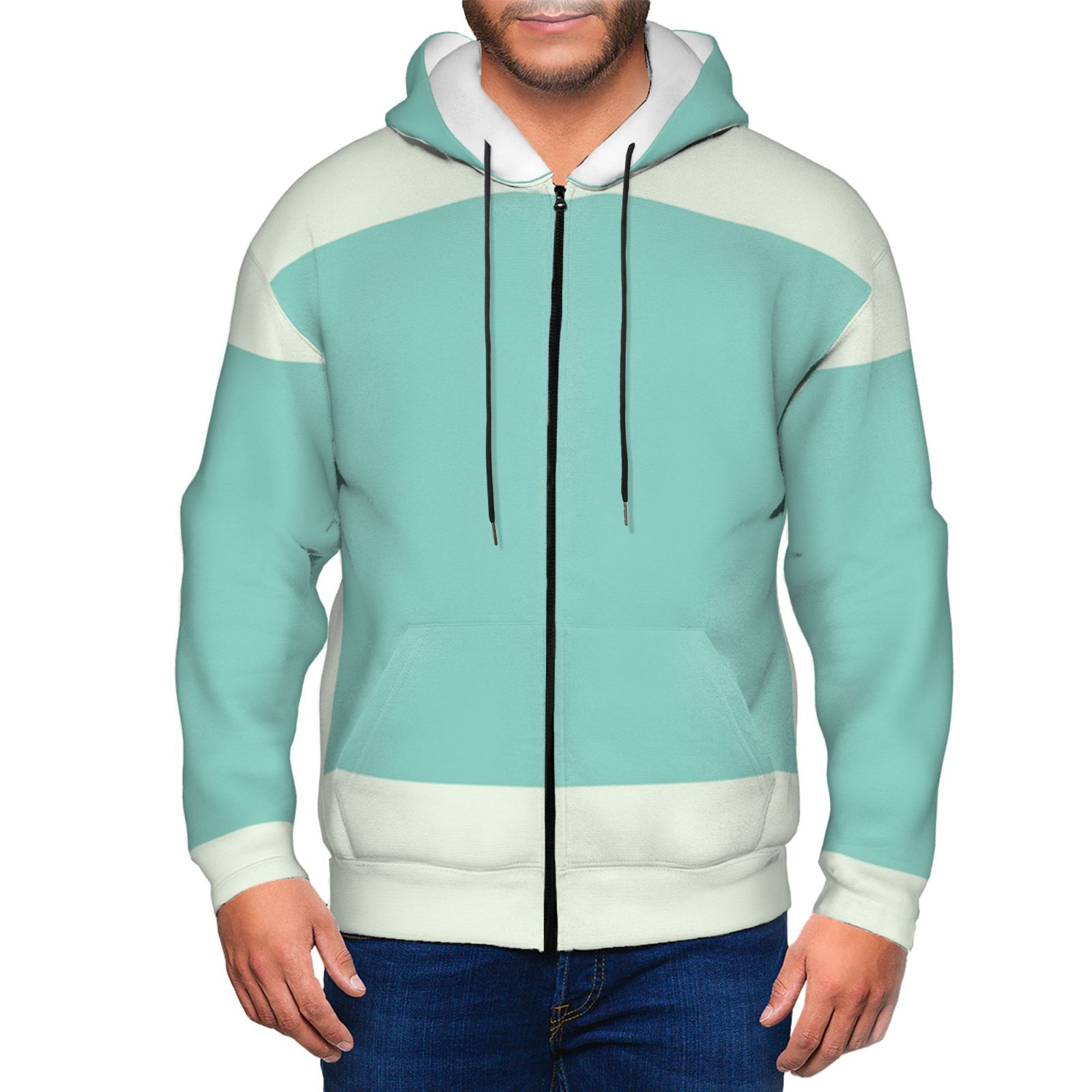 Men's fleece long-sleeved jacket