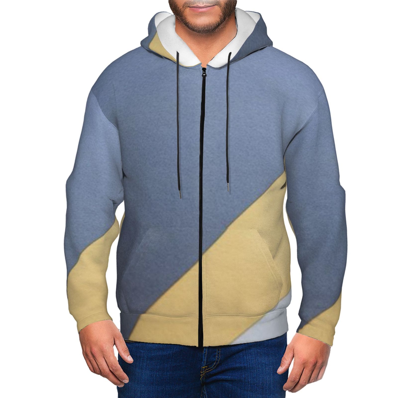 Men's fleece long-sleeved jacket