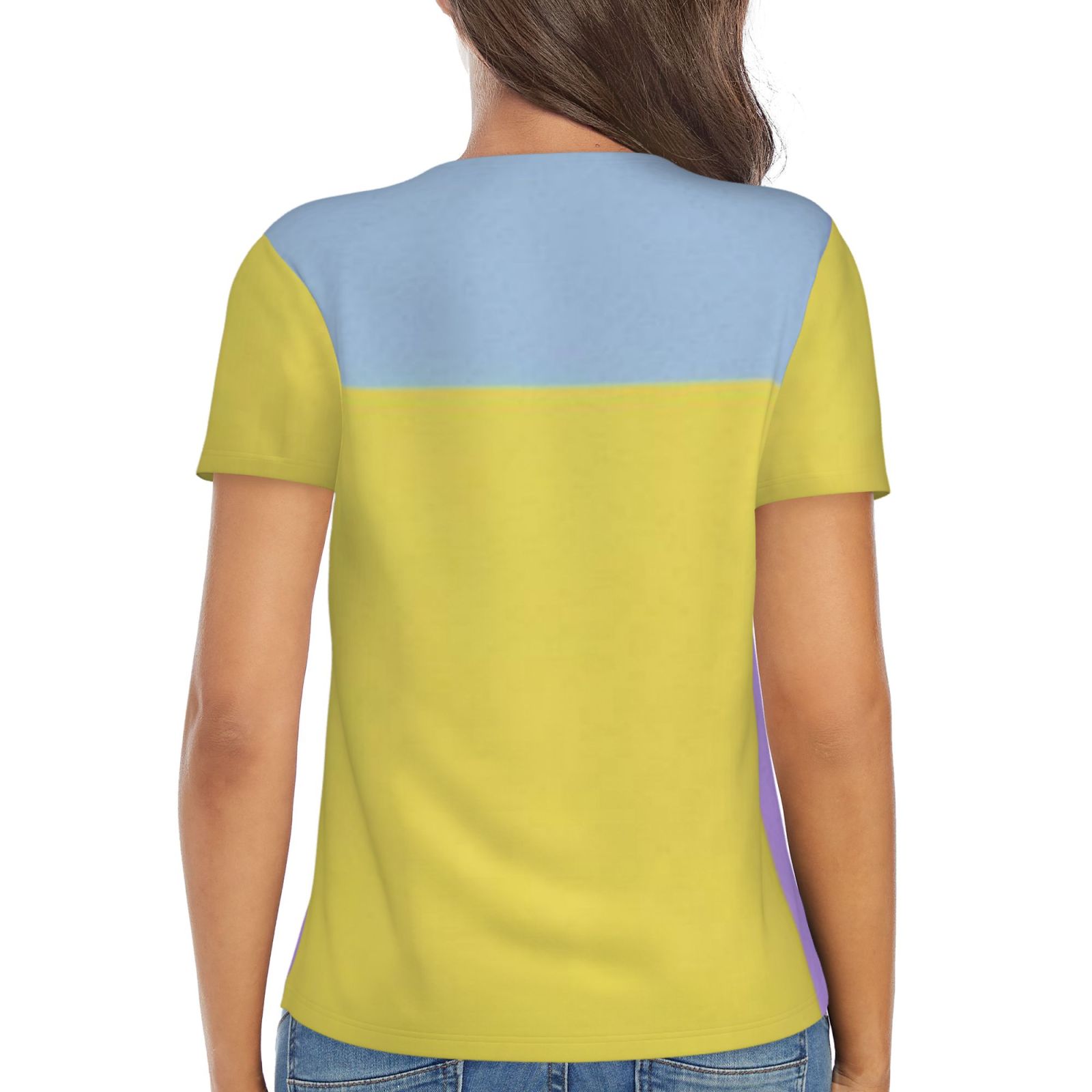 Women's Sexy Deep V Neck Short Sleeve T-Shirt