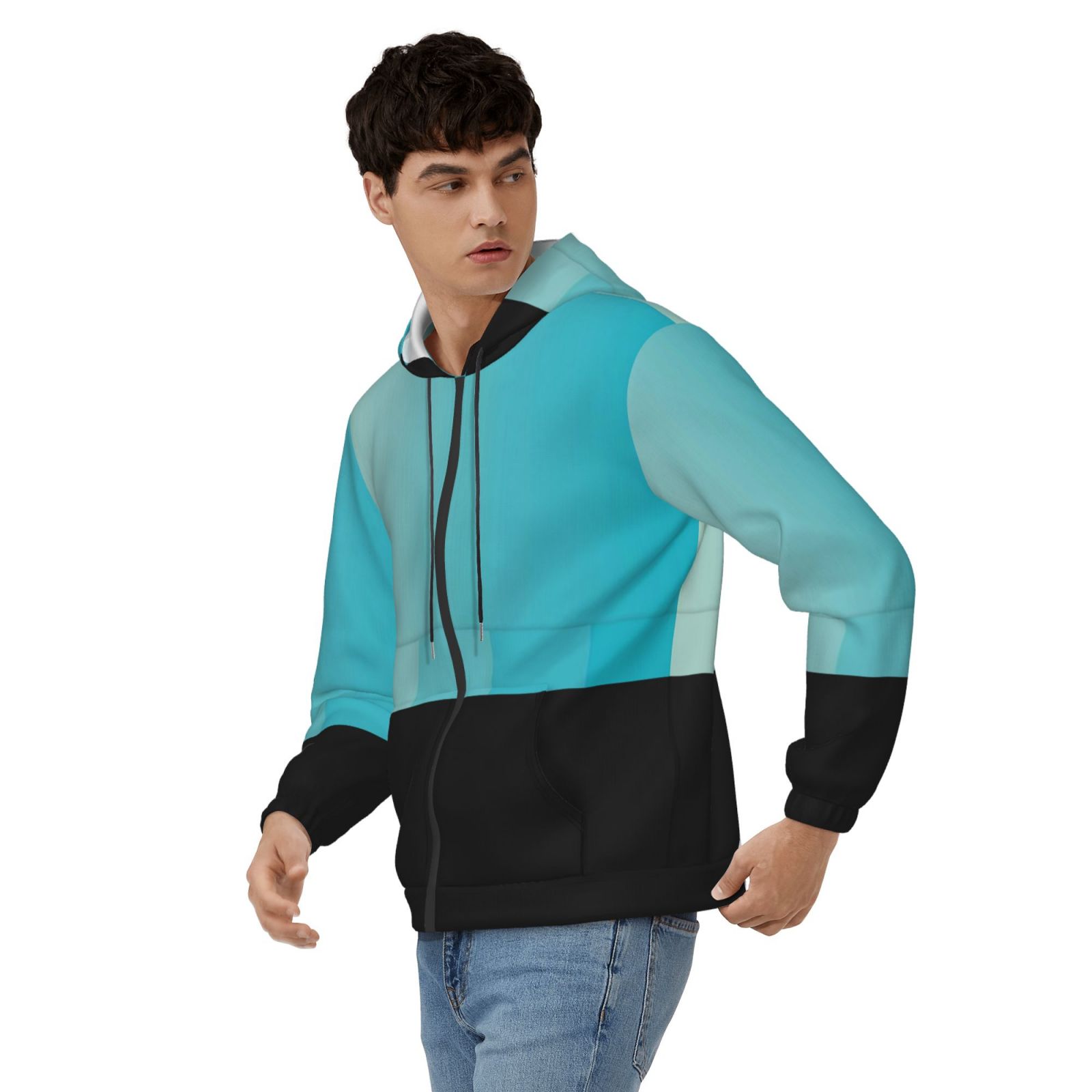 Men's fleece long-sleeved jacket
