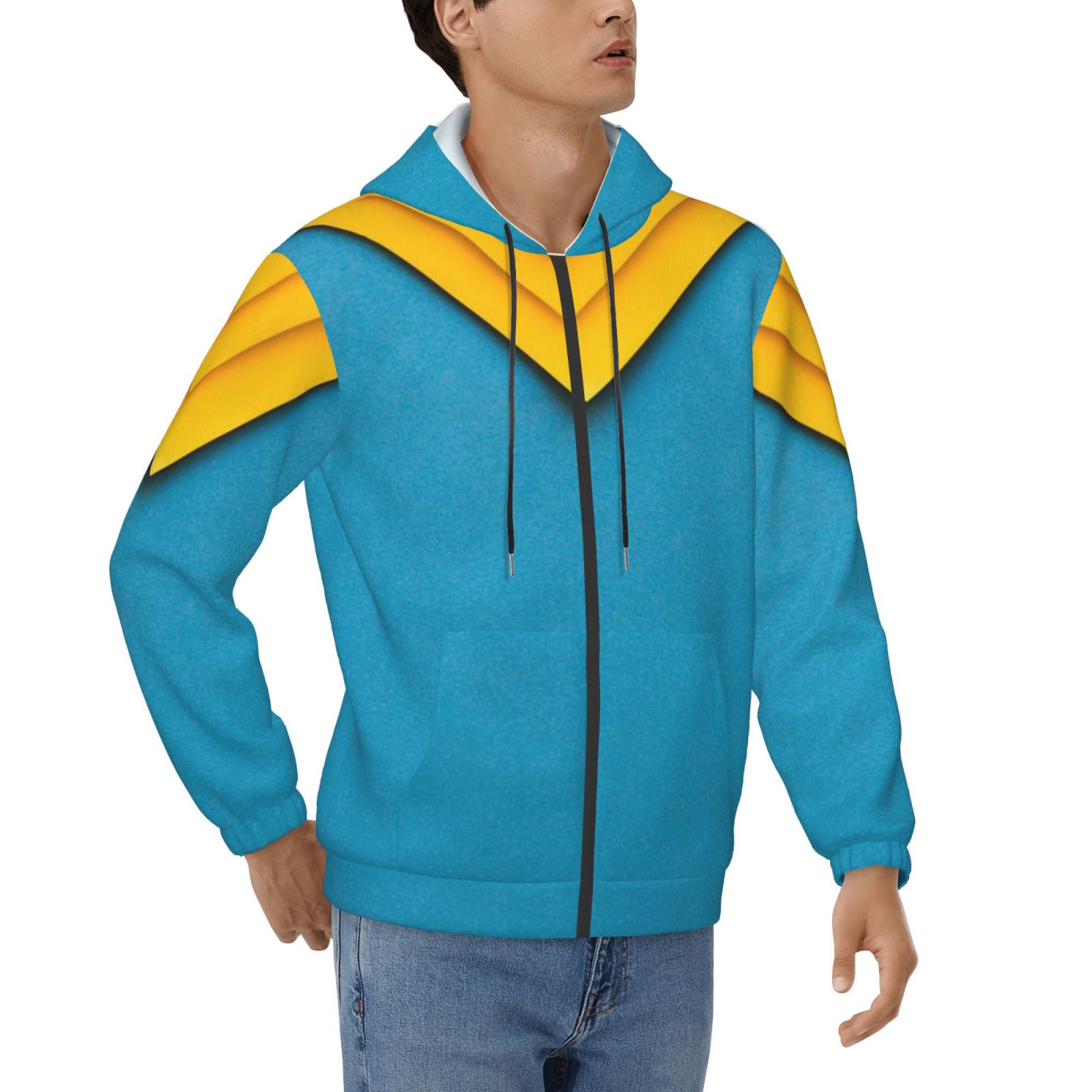 Men's fleece long-sleeved jacket