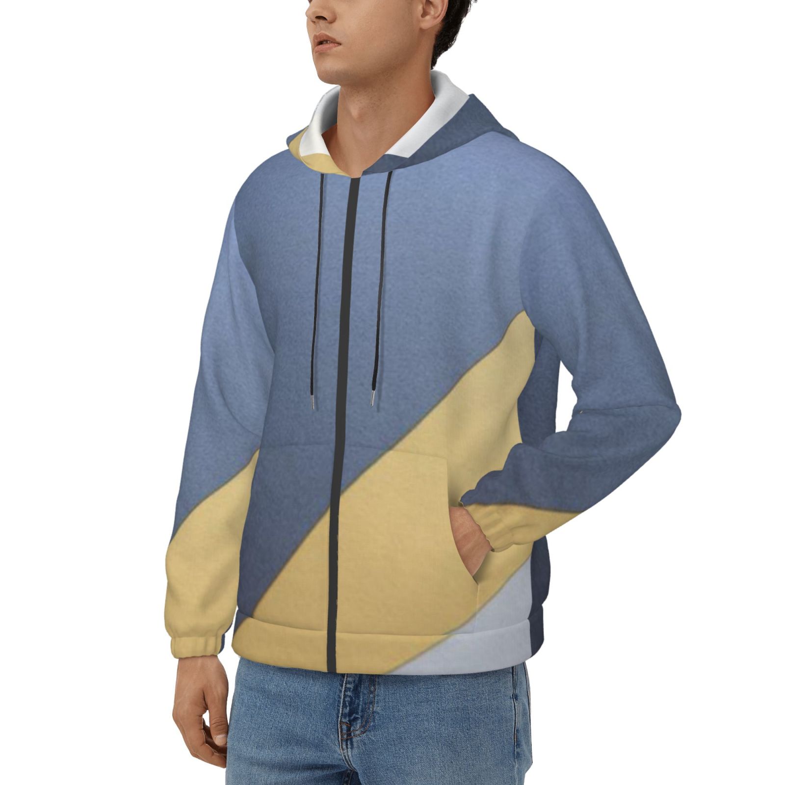 Men's fleece long-sleeved jacket