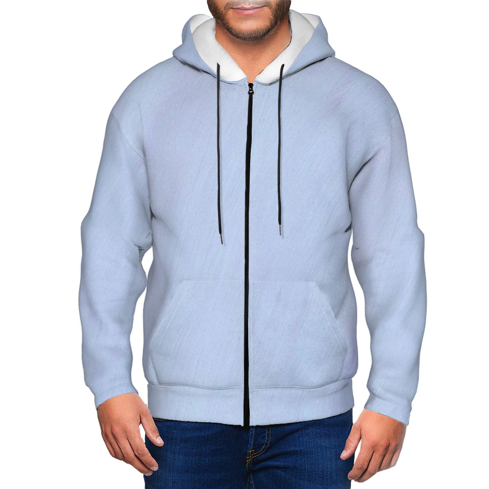 Men's fleece long-sleeved jacket