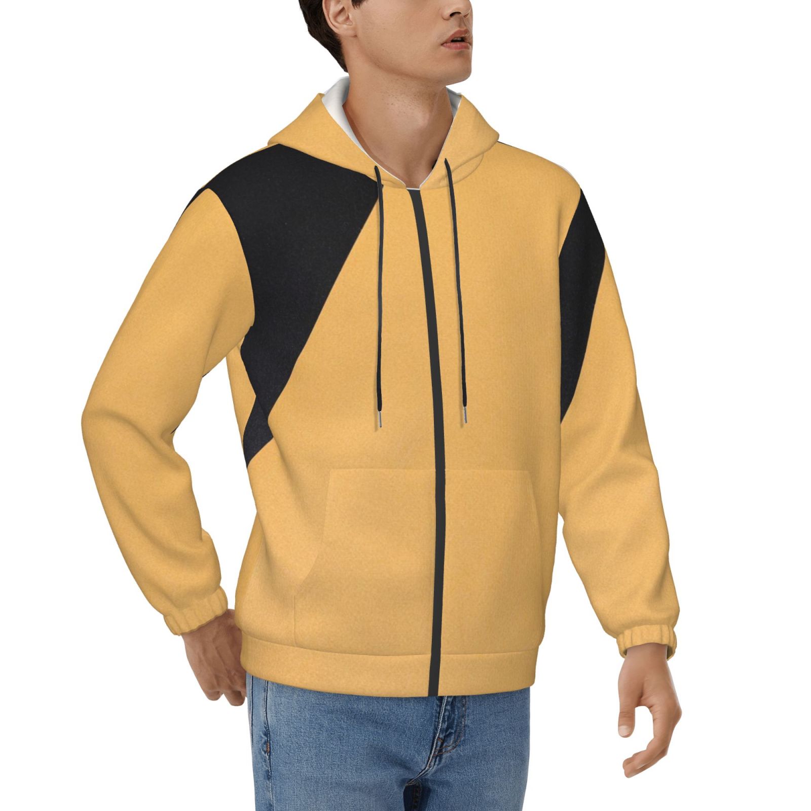 Men's fleece long-sleeved jacket