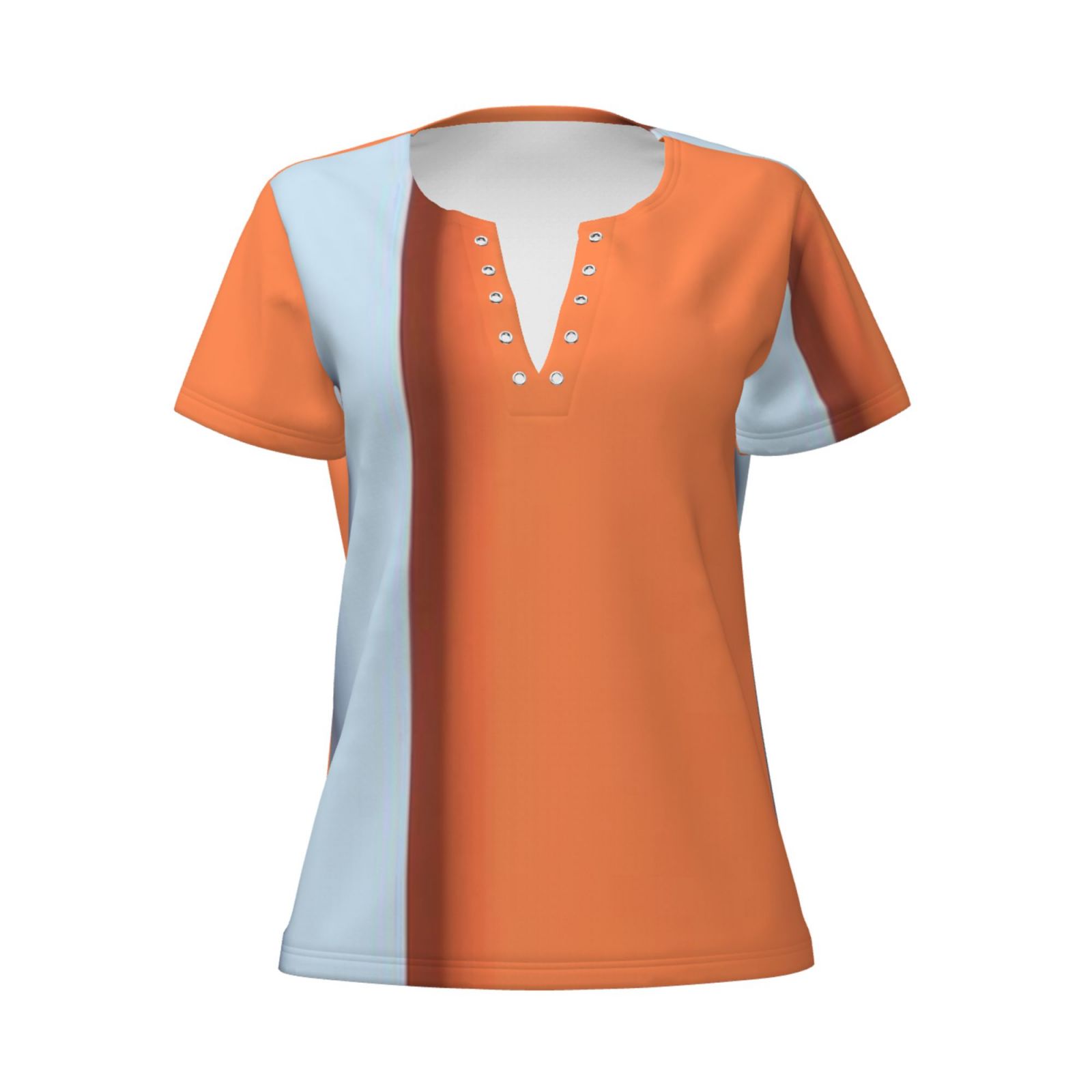 Women's Sexy Deep V Neck Short Sleeve T-Shirt