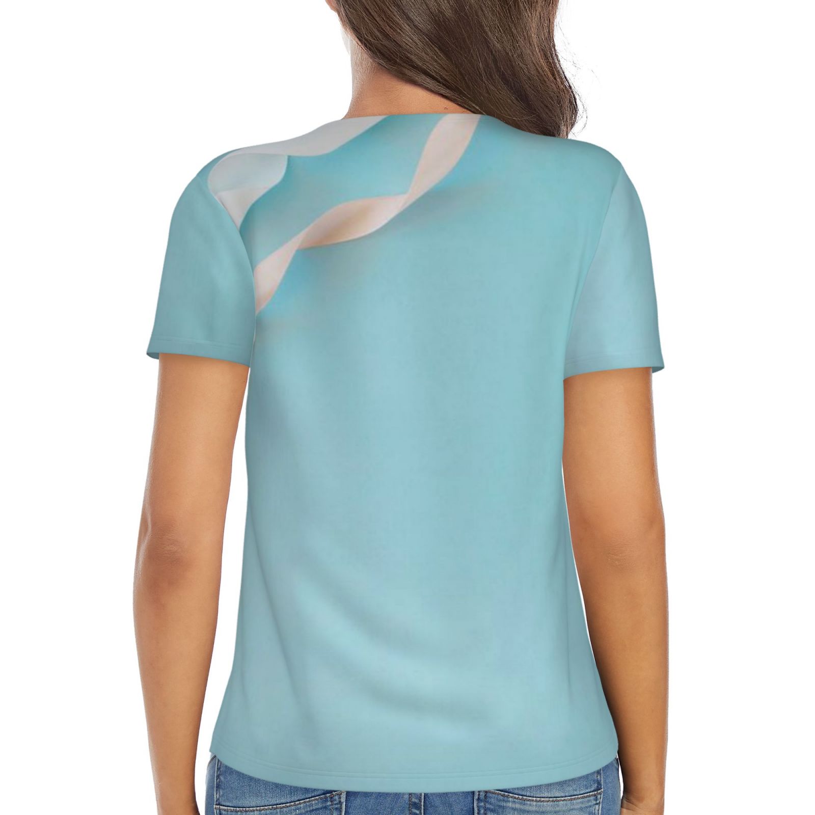 Women's Sexy Deep V Neck Short Sleeve T-Shirt