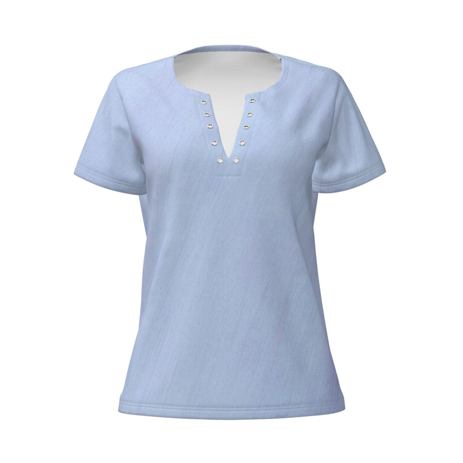 Women's Sexy Deep V Neck Short Sleeve T-Shirt