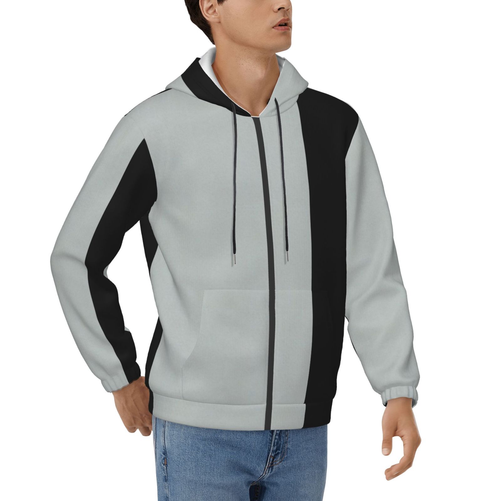 Men's fleece long-sleeved jacket