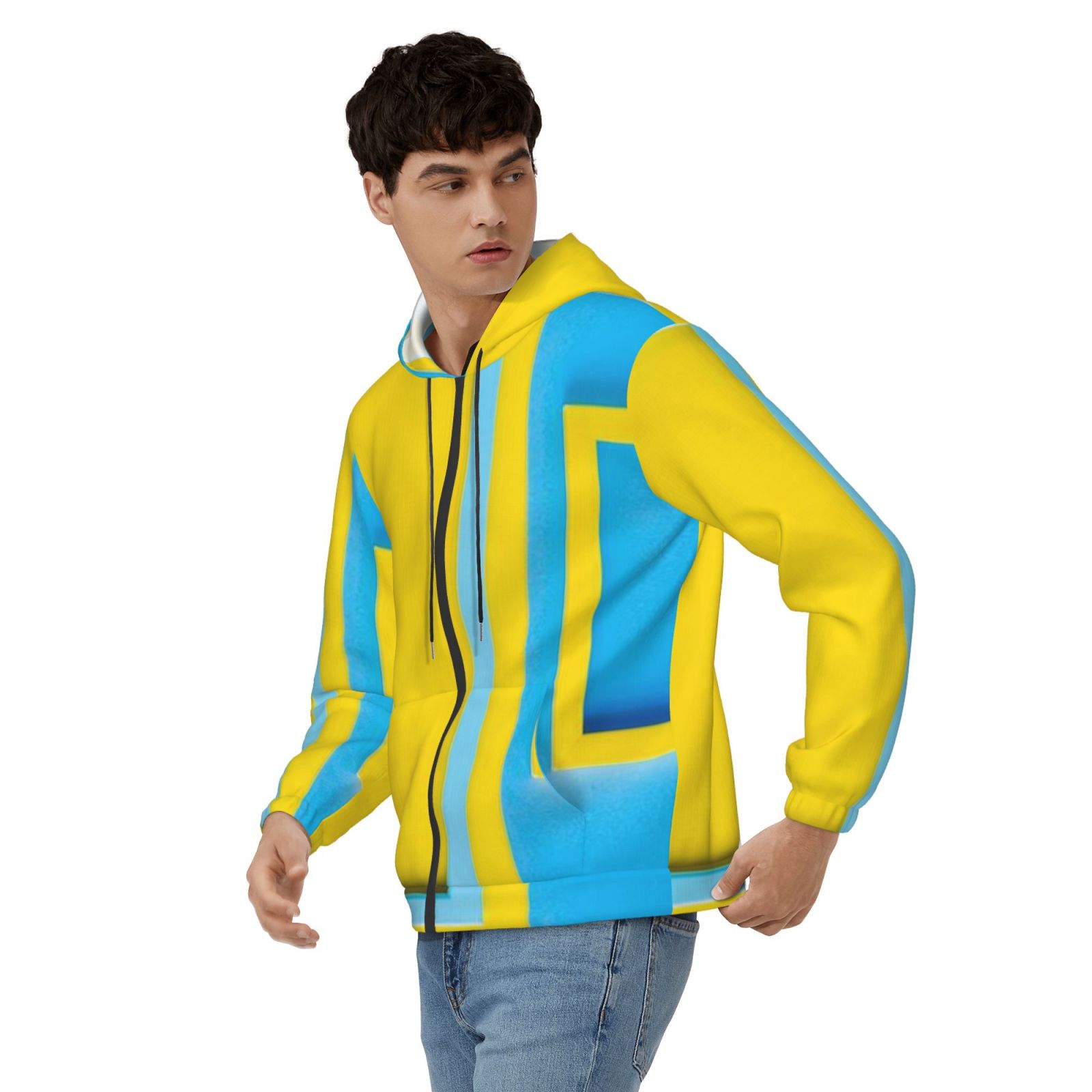 Men's fleece long-sleeved jacket