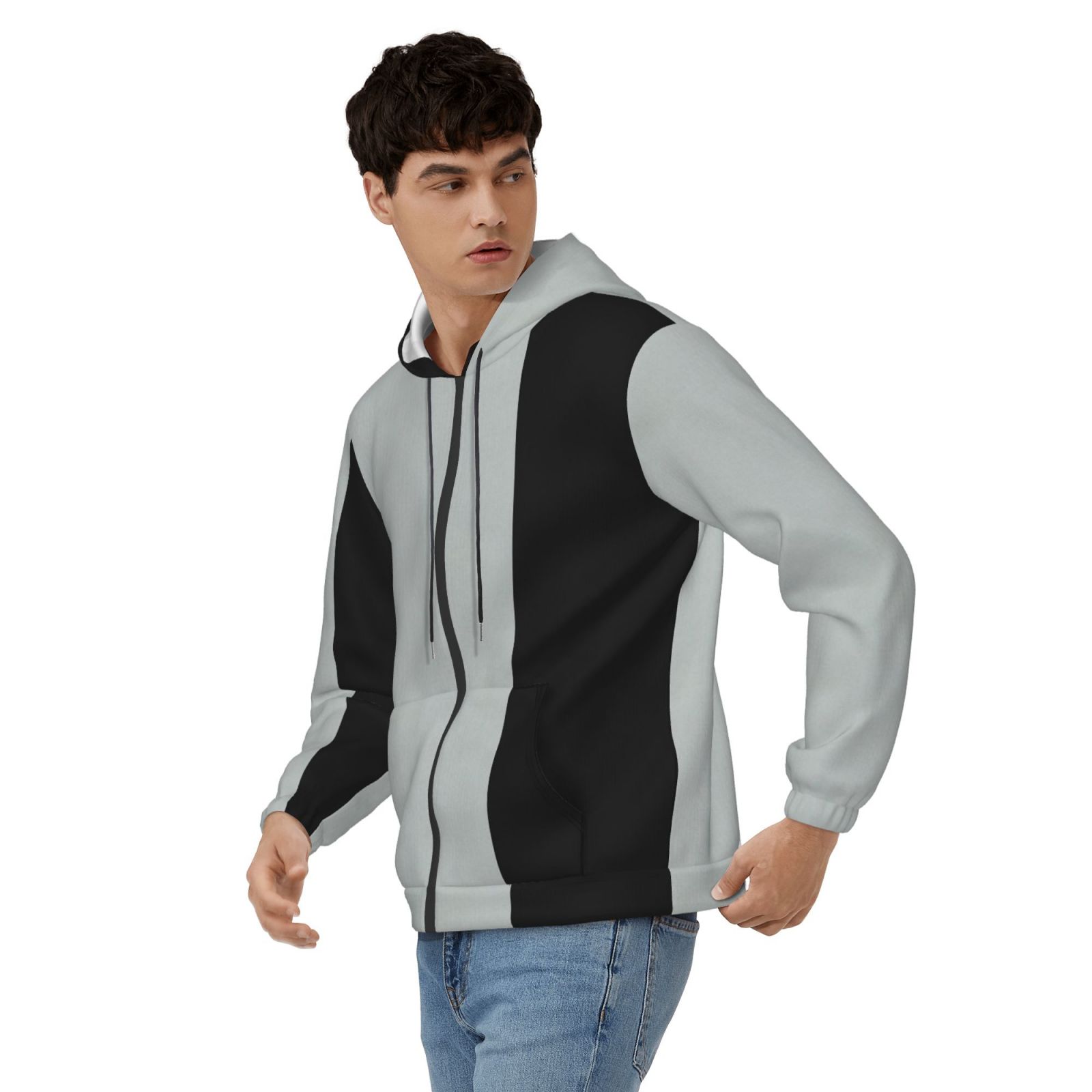 Men's fleece long-sleeved jacket