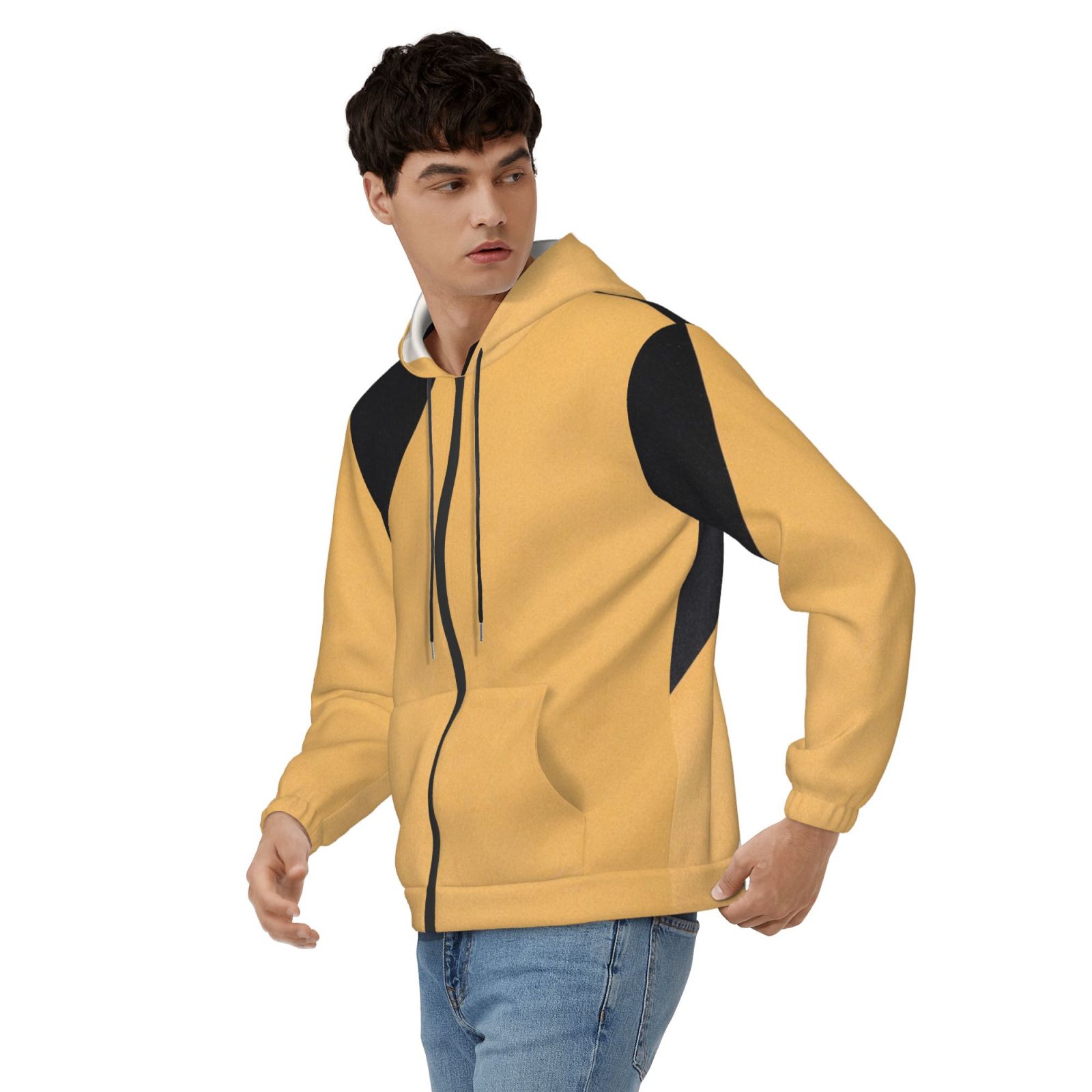 Men's fleece long-sleeved jacket