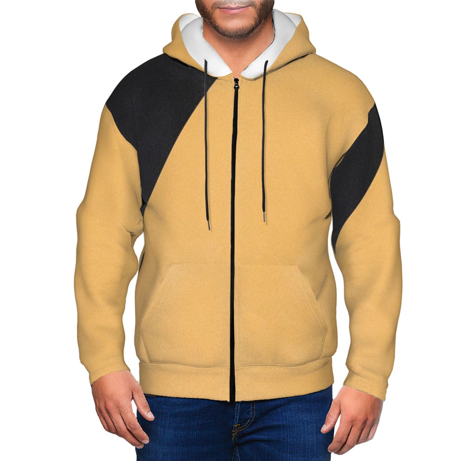 Men's fleece long-sleeved jacket