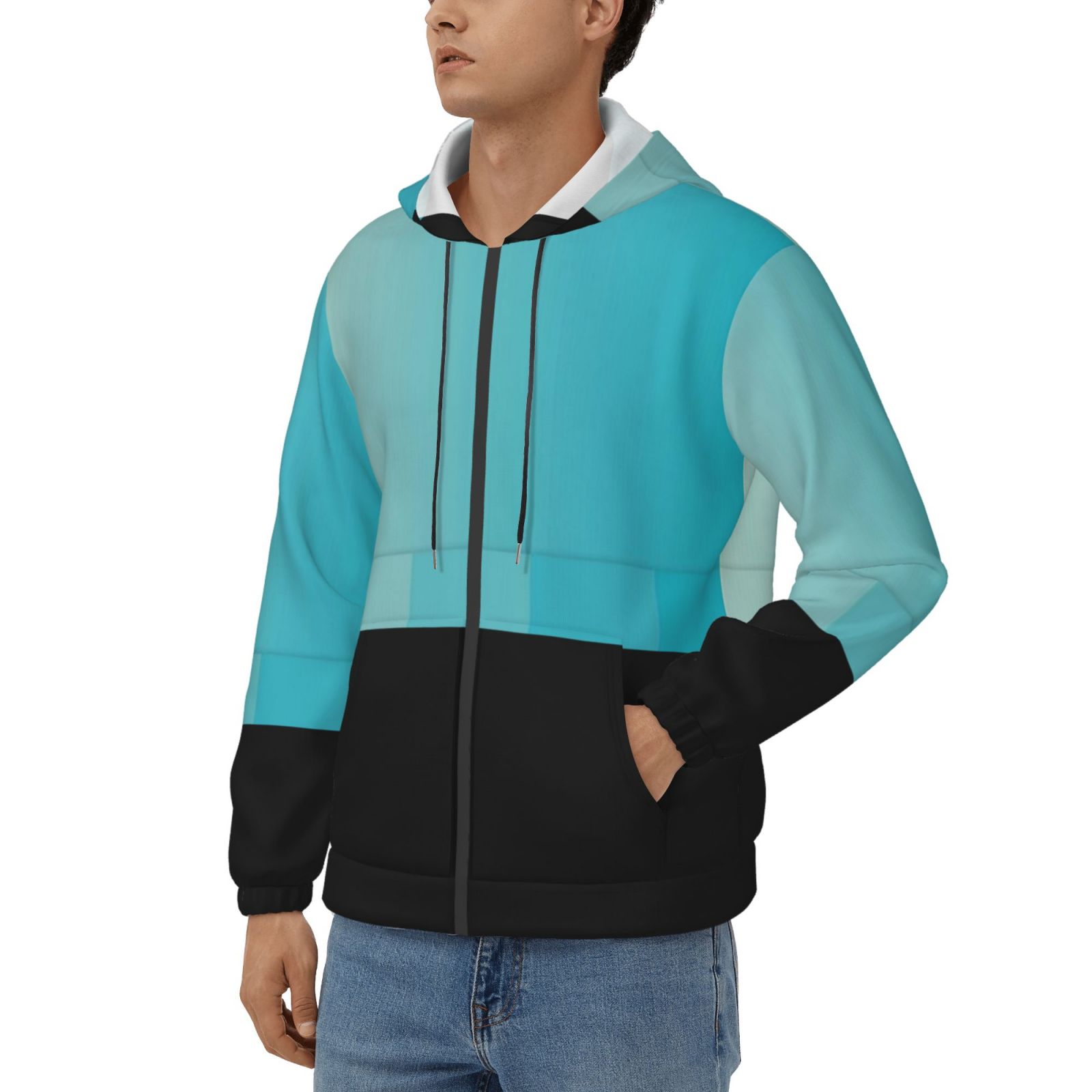 Men's fleece long-sleeved jacket