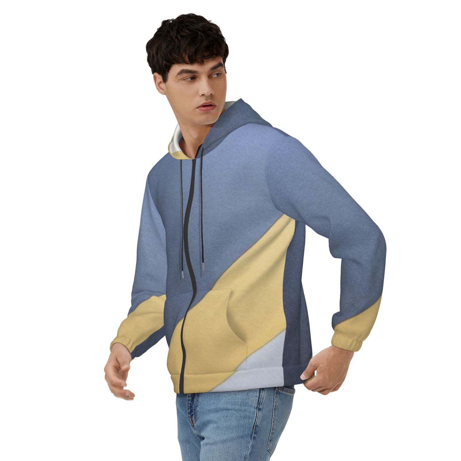 Men's fleece long-sleeved jacket