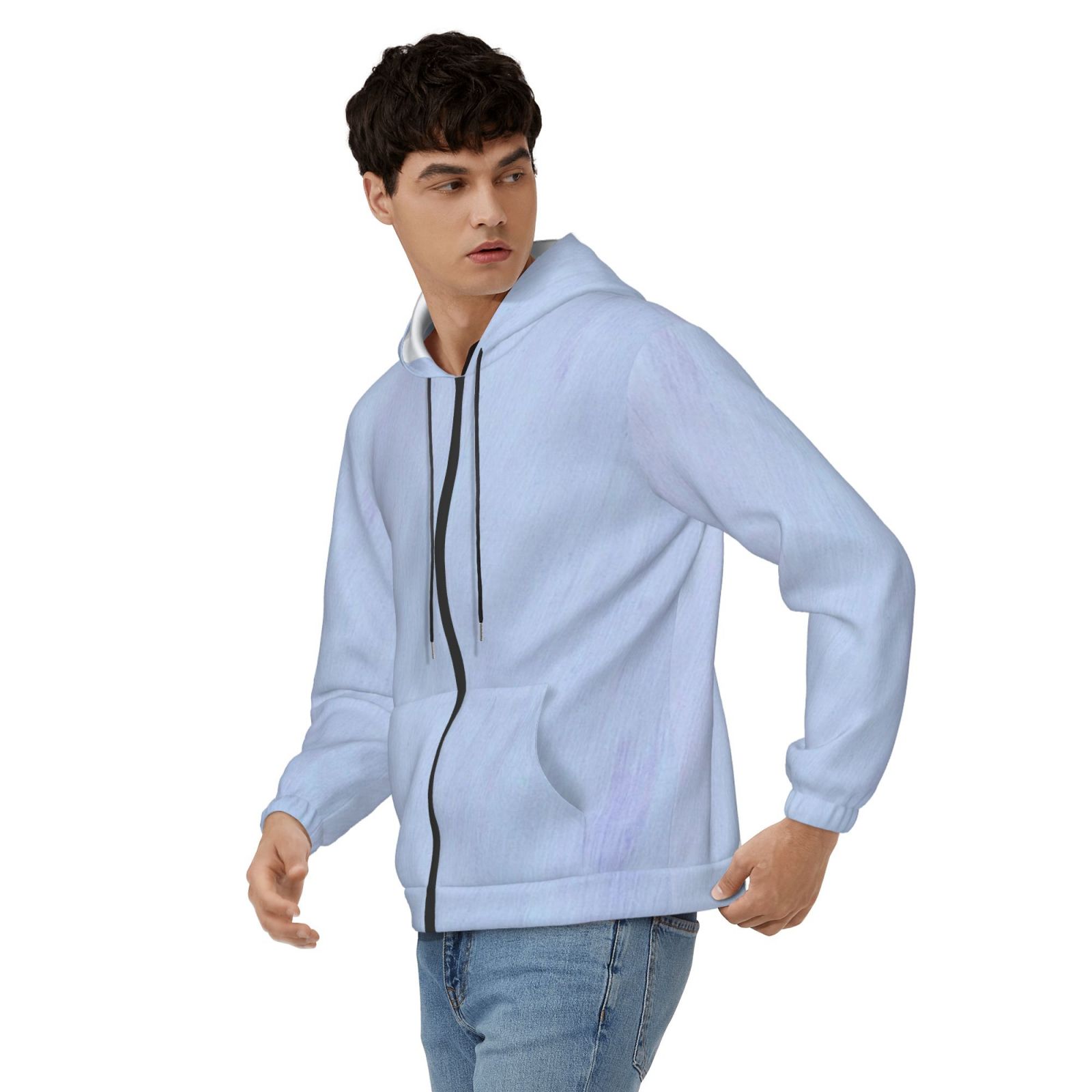 Men's fleece long-sleeved jacket