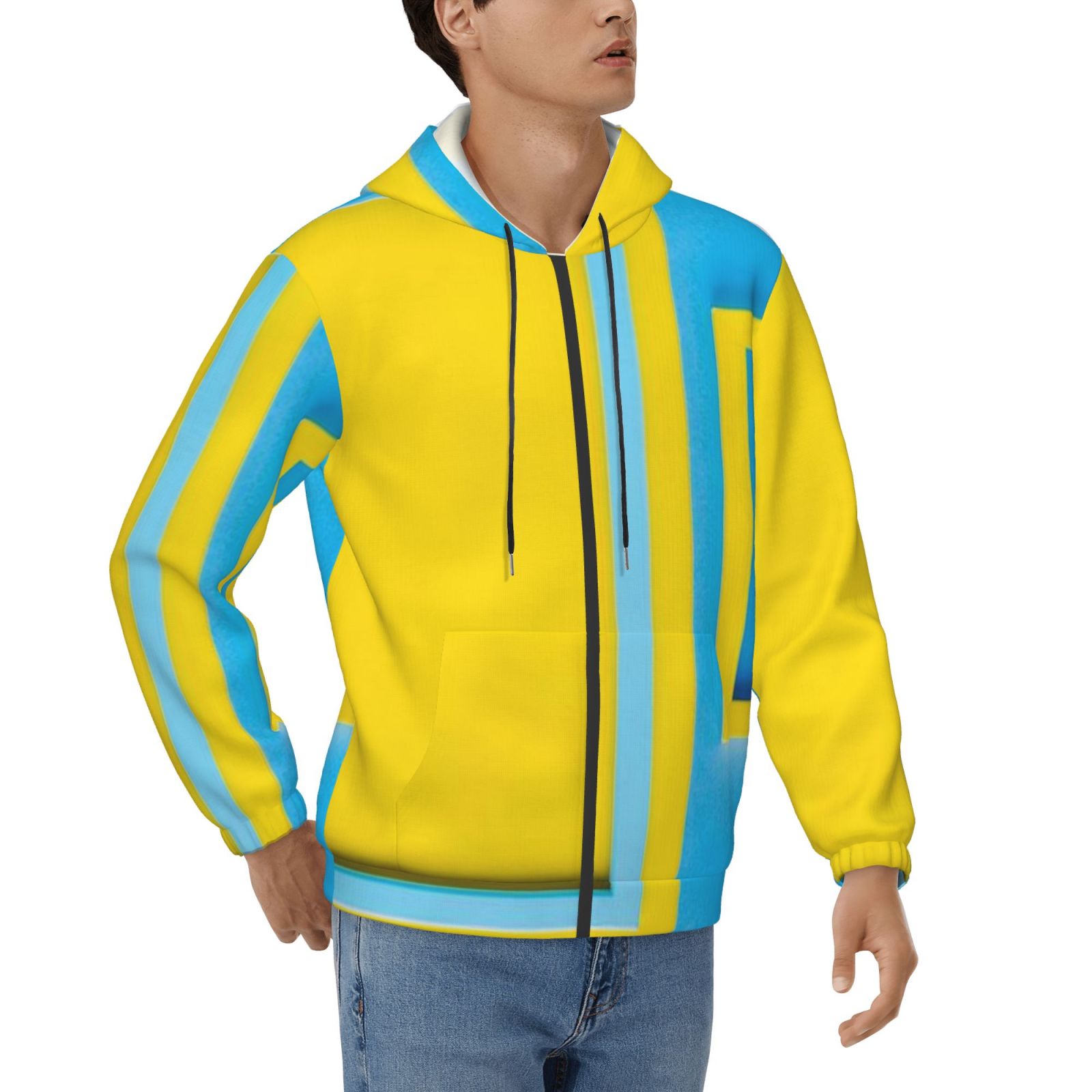 Men's fleece long-sleeved jacket