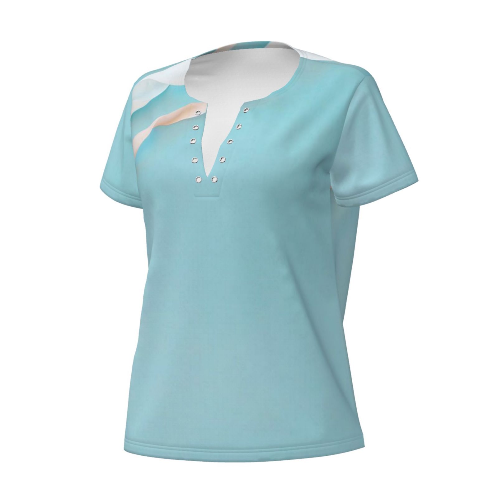 Women's Sexy Deep V Neck Short Sleeve T-Shirt