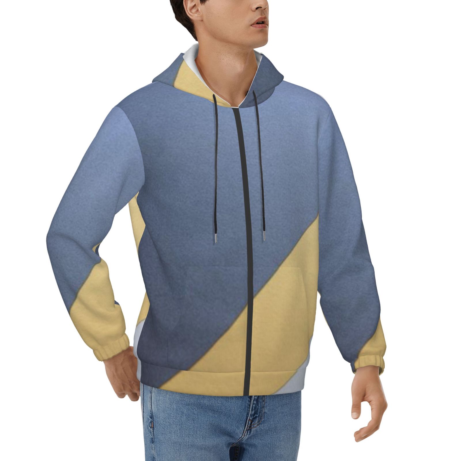 Men's fleece long-sleeved jacket