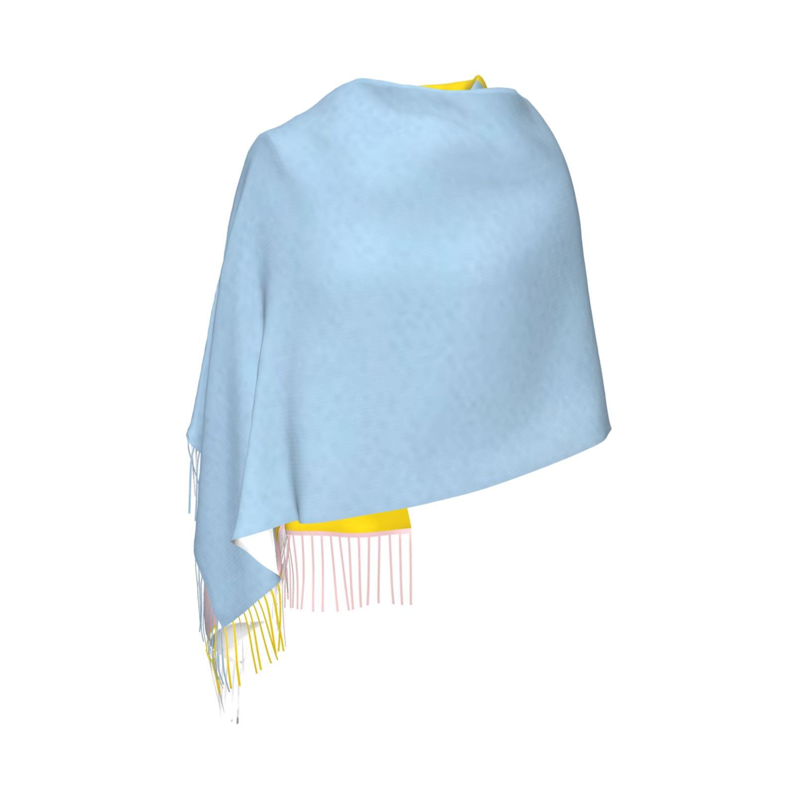 Faux Cashmere Warm Tassel Scarf (Vertical)