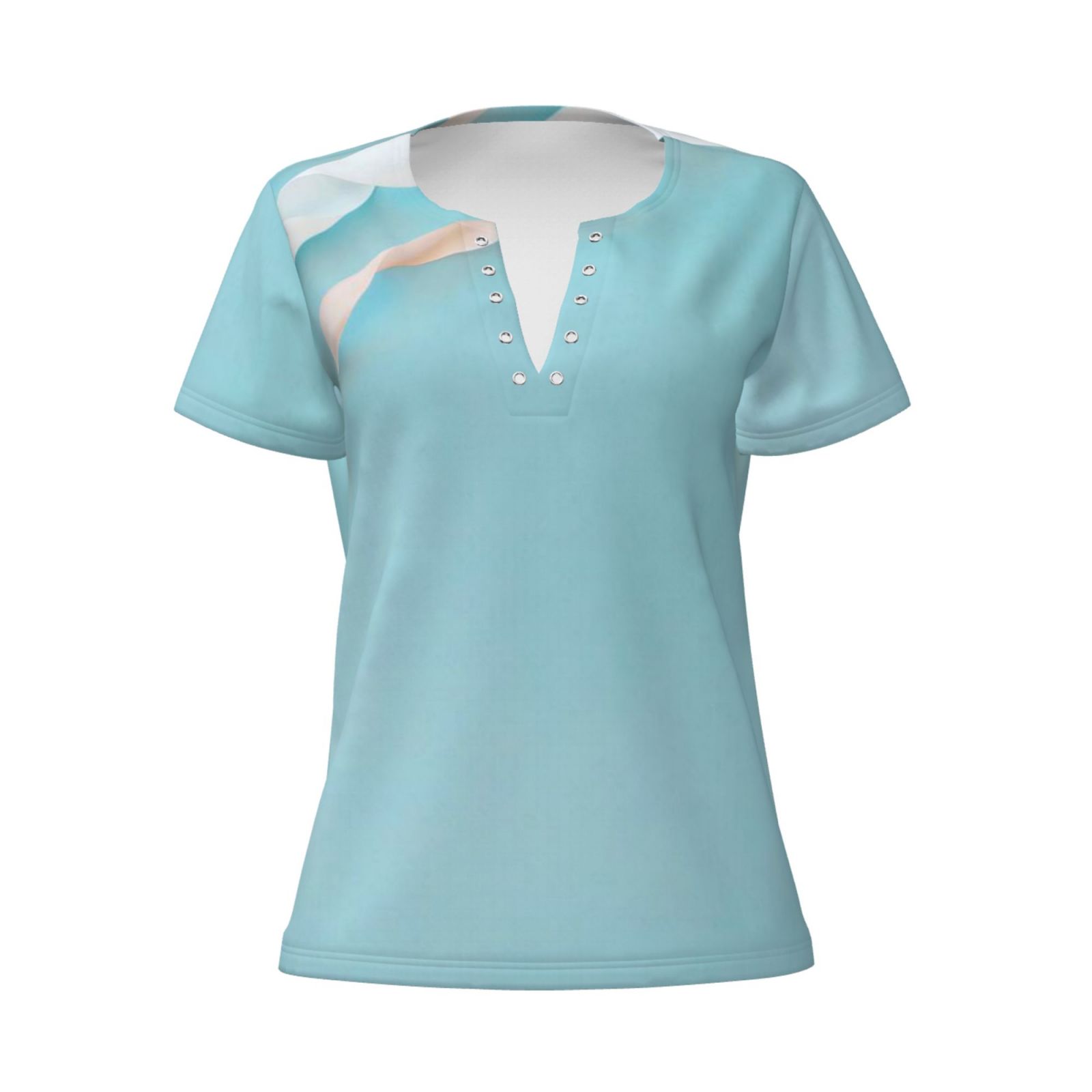 Women's Sexy Deep V Neck Short Sleeve T-Shirt