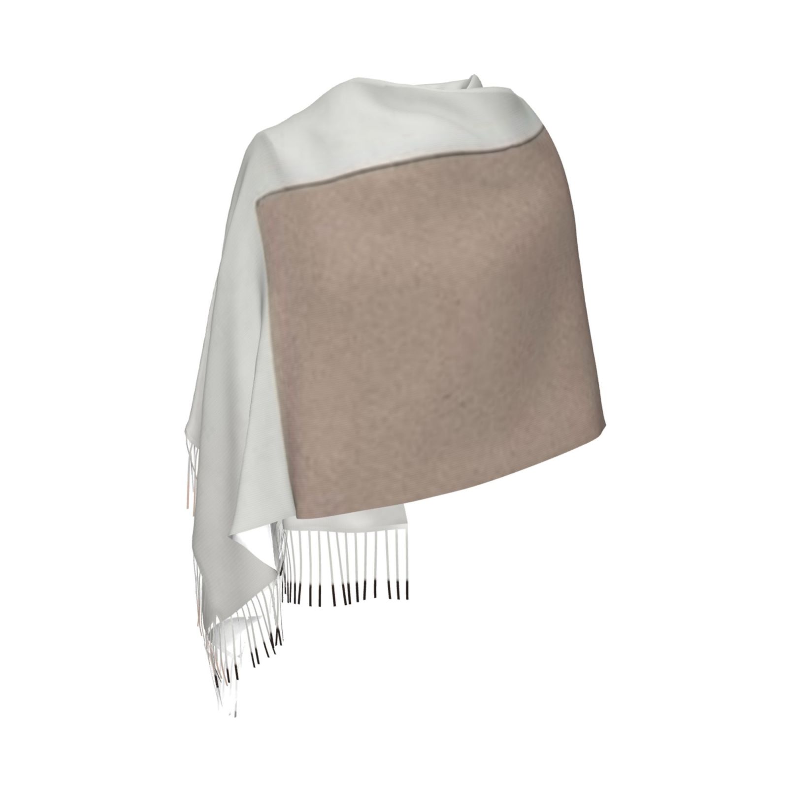 Faux Cashmere Warm Tassel Scarf (Vertical)