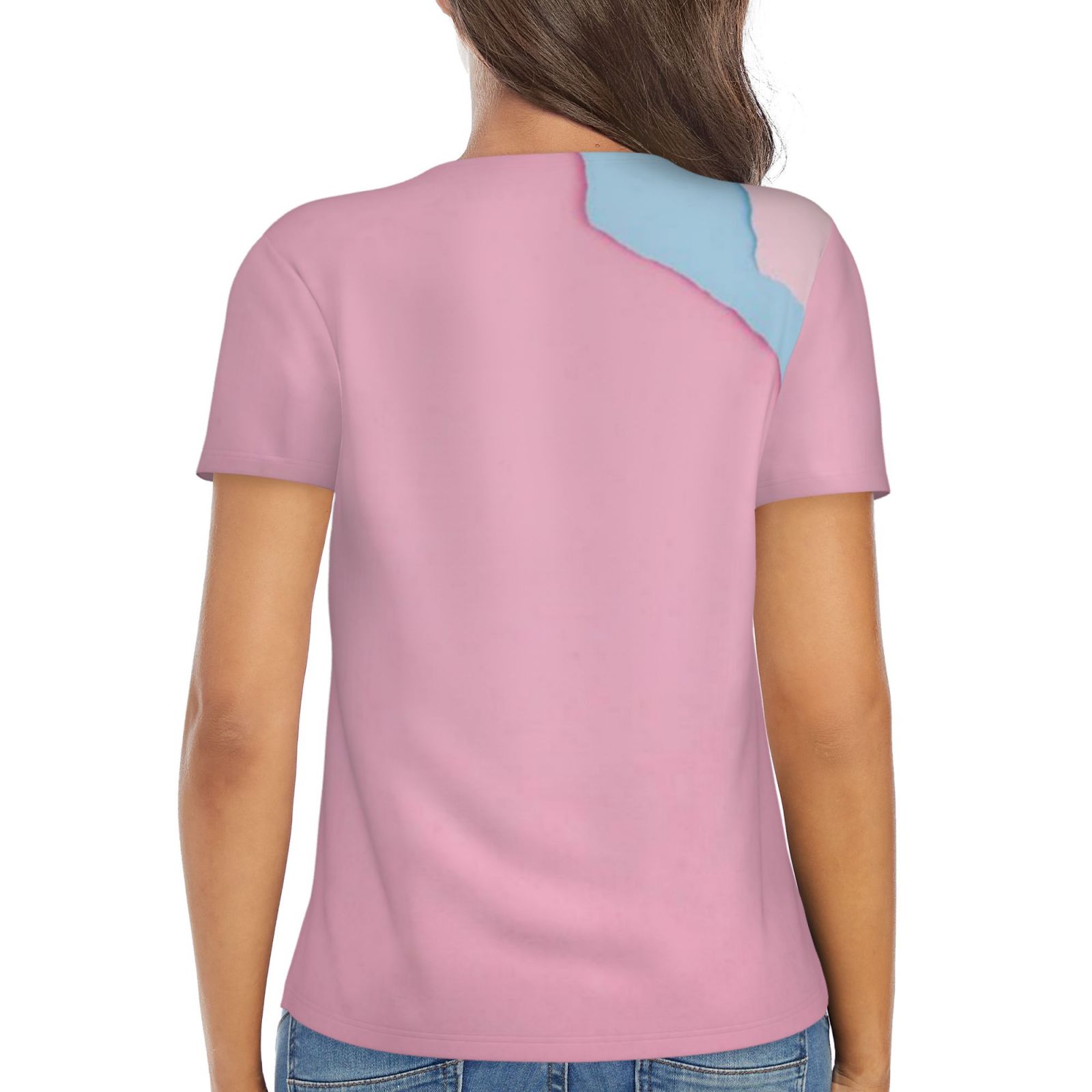 Women's Sexy Deep V Neck Short Sleeve T-Shirt