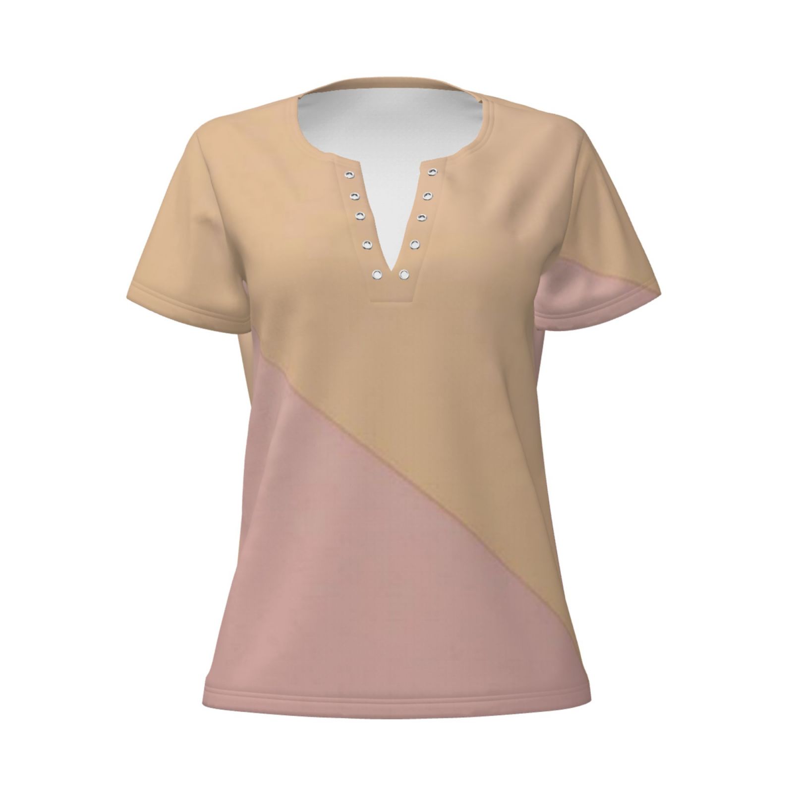 Women's Sexy Deep V Neck Short Sleeve T-Shirt