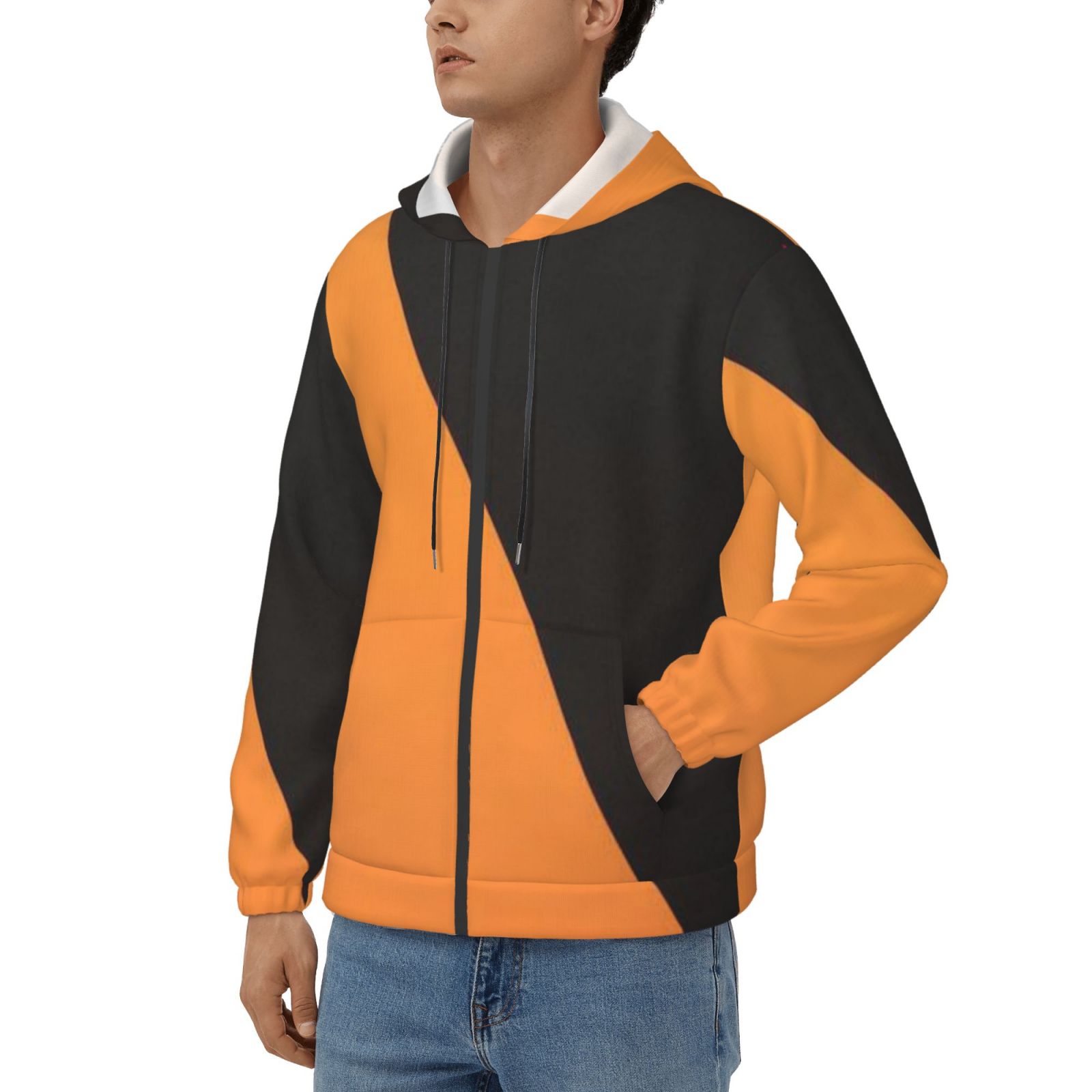 Men's fleece long-sleeved jacket