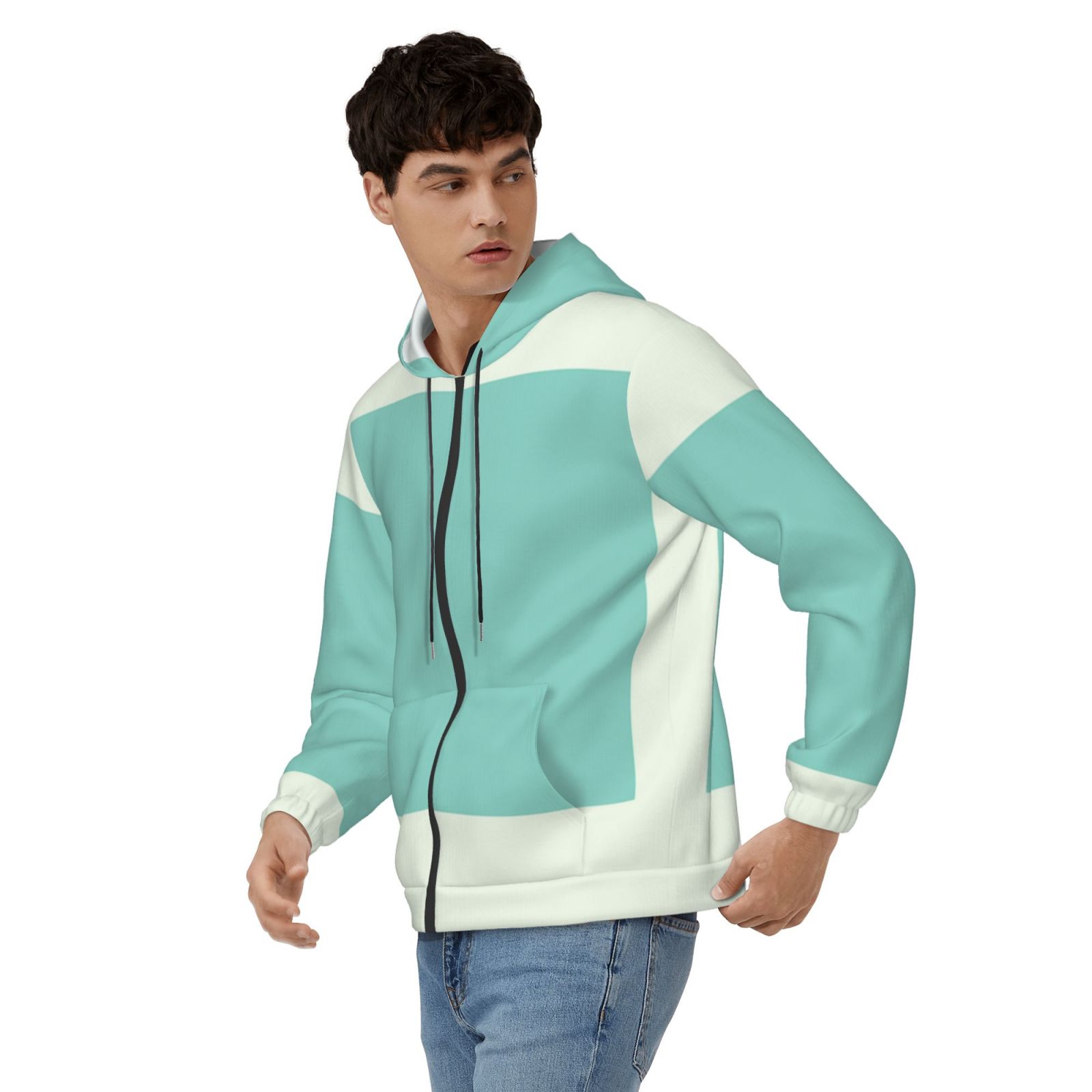 Men's fleece long-sleeved jacket