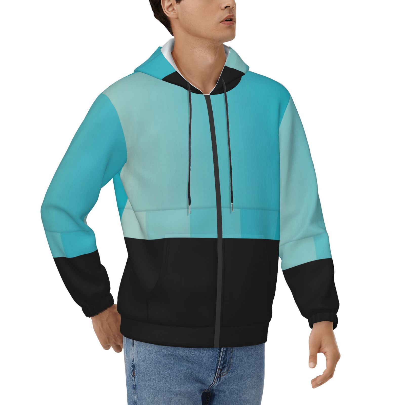 Men's fleece long-sleeved jacket