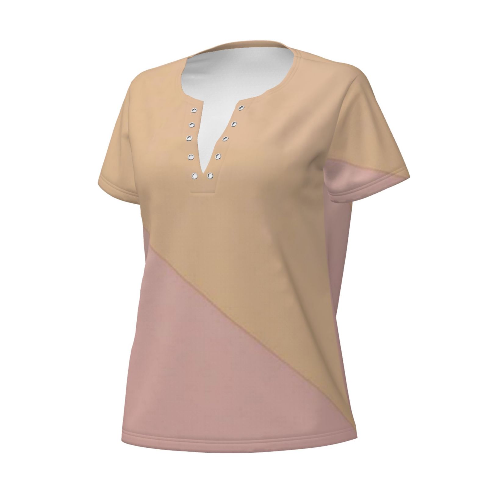 Women's Sexy Deep V Neck Short Sleeve T-Shirt