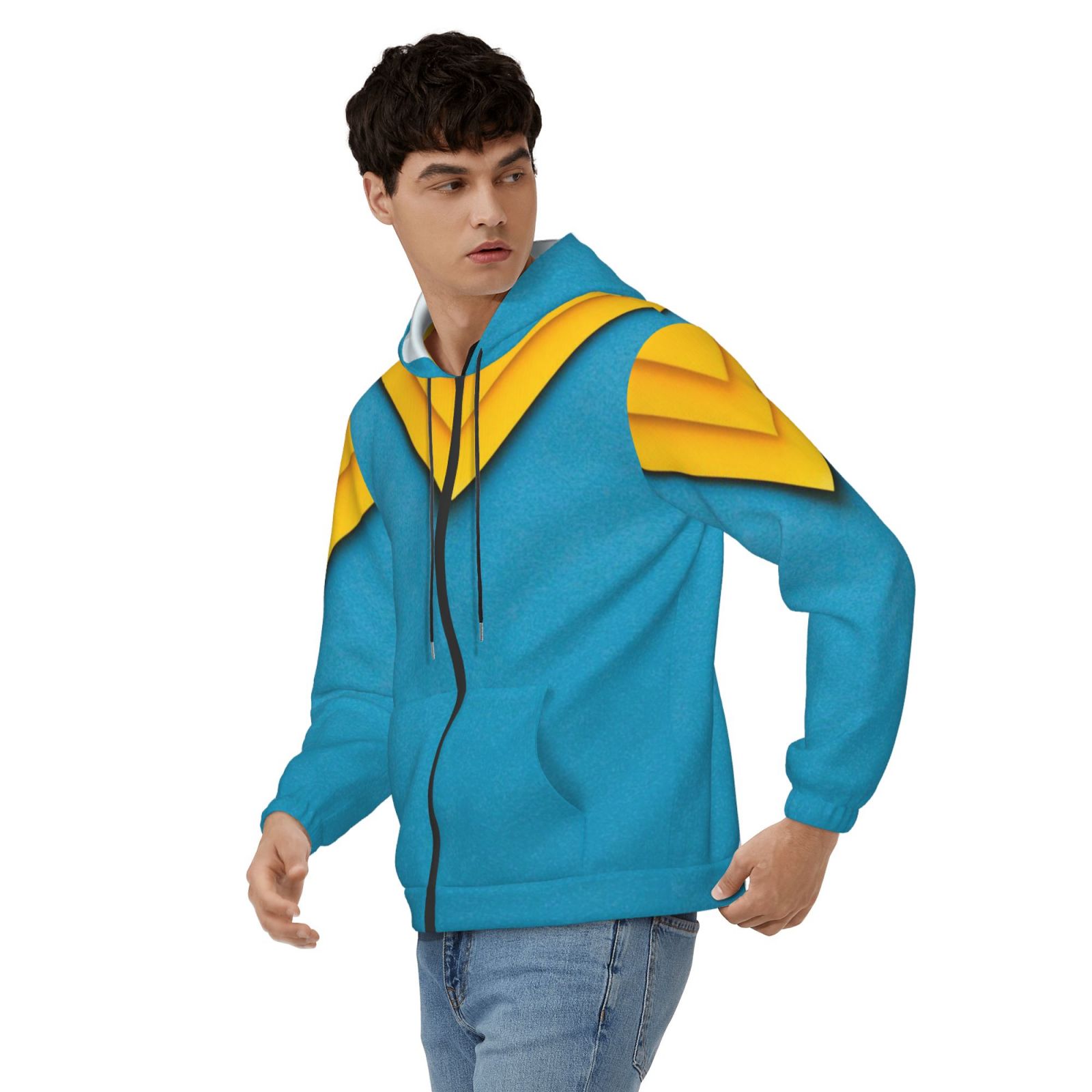 Men's fleece long-sleeved jacket