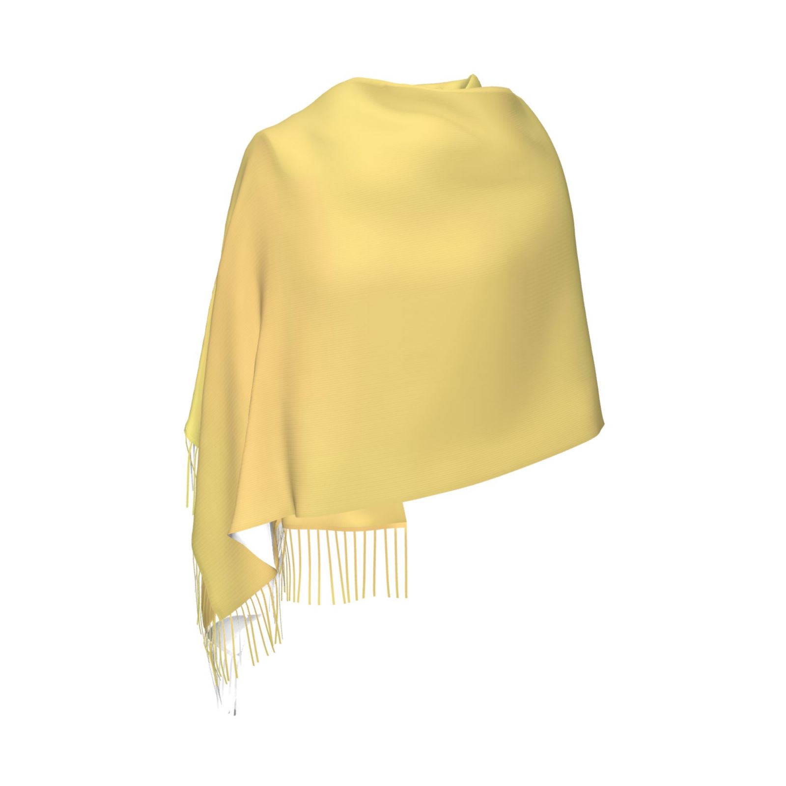 Faux Cashmere Warm Tassel Scarf (Vertical)