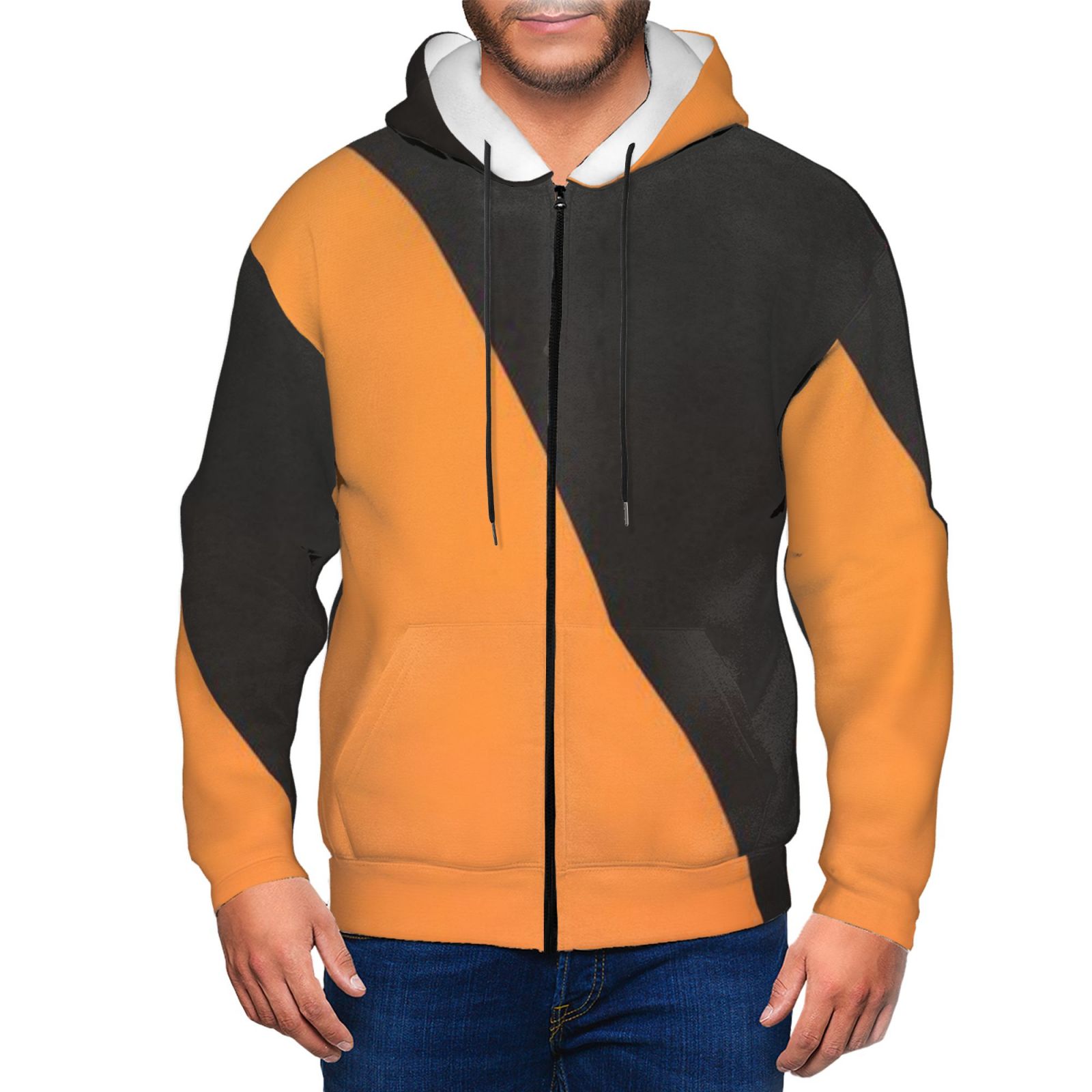 Men's fleece long-sleeved jacket