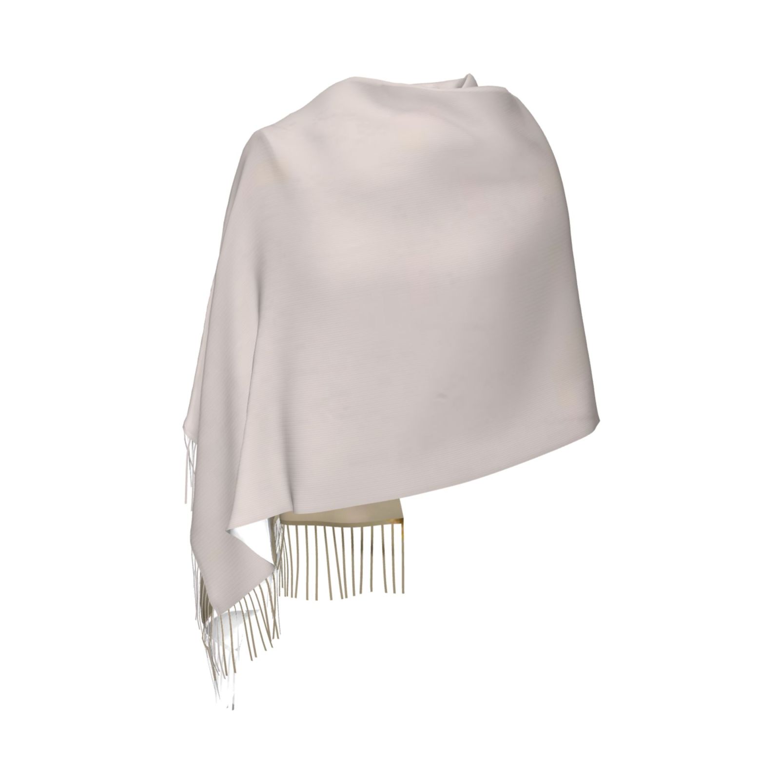 Faux Cashmere Warm Tassel Scarf (Vertical)
