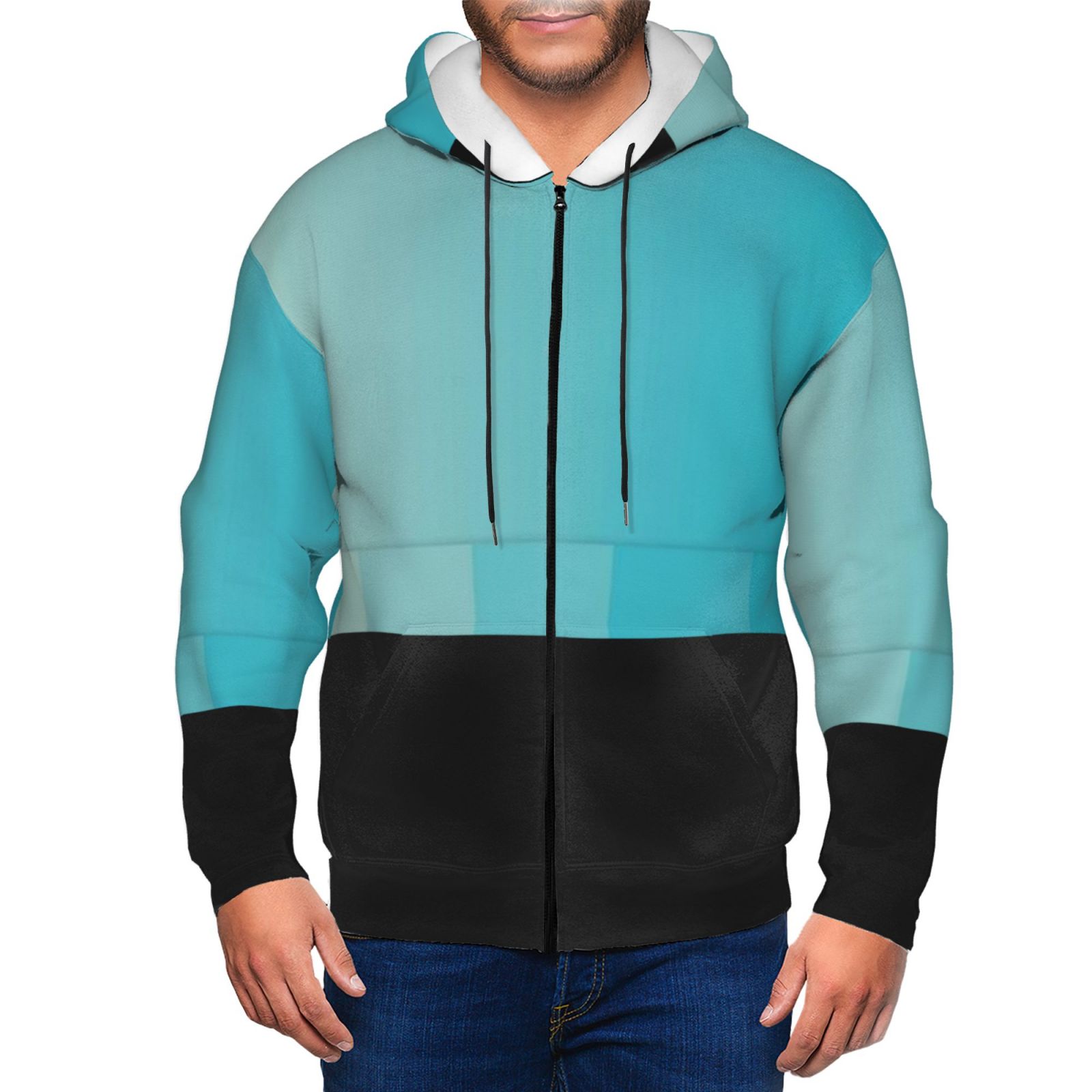 Men's fleece long-sleeved jacket