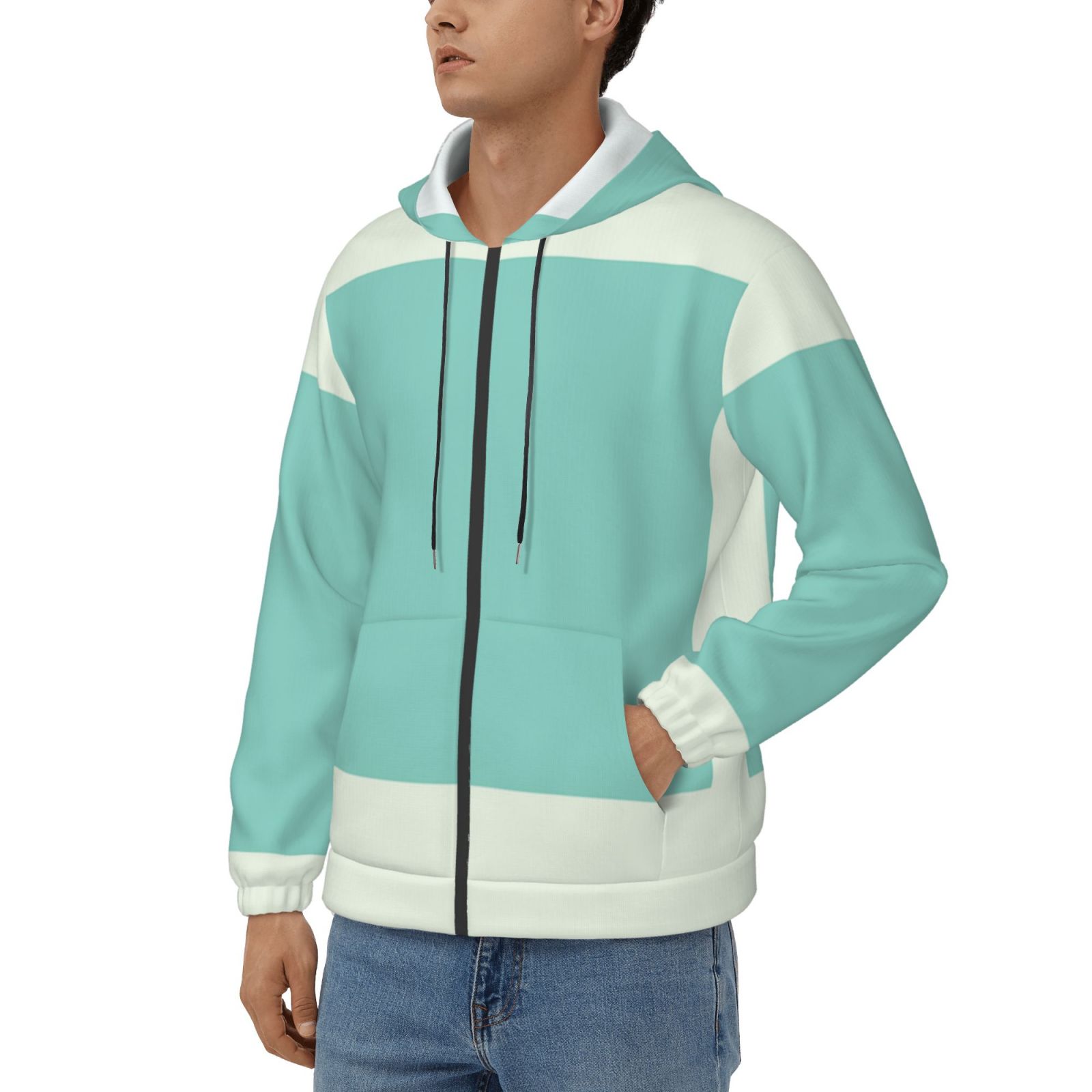 Men's fleece long-sleeved jacket