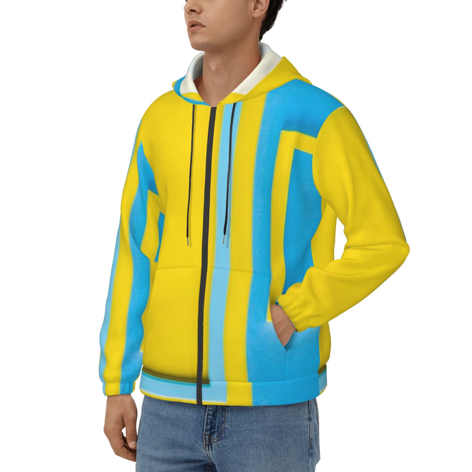 Men's fleece long-sleeved jacket